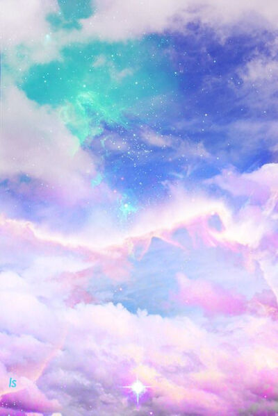 art cute kawaii sky design space galaxy pink clouds pastel digital art digital cloud arte digital photography Astronomy galaxies cosmic bubb...