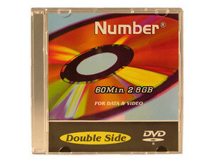 北京商家 Number/安泊 2.8G DVD-R光盘 刻录盘 8MM 单片薄盒装