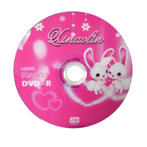 付邮试用DVD-R刻录盘卡通兔子儿童节空白光盘16X影楼婚庆光碟片