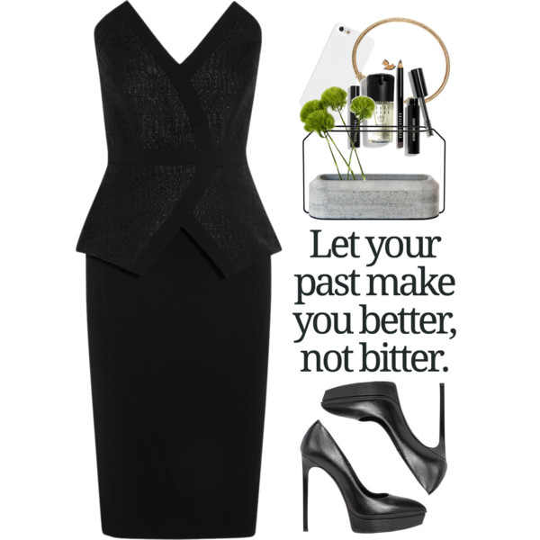 A fashion look from March 2015 featuring black dress, platform pumps and choker necklace. Browse and shop related looks.