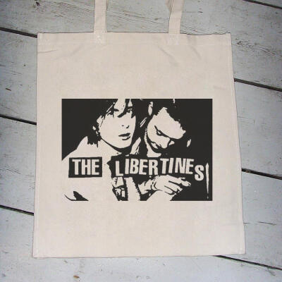 The Libertines 乐队 摇滚独立 帆布袋 手提包单肩文艺复古环保袋