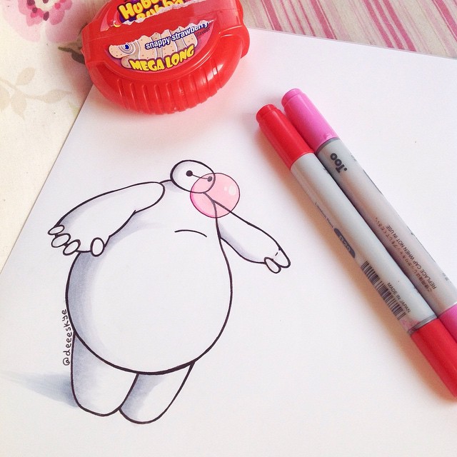 Baymax with bubblegum :)