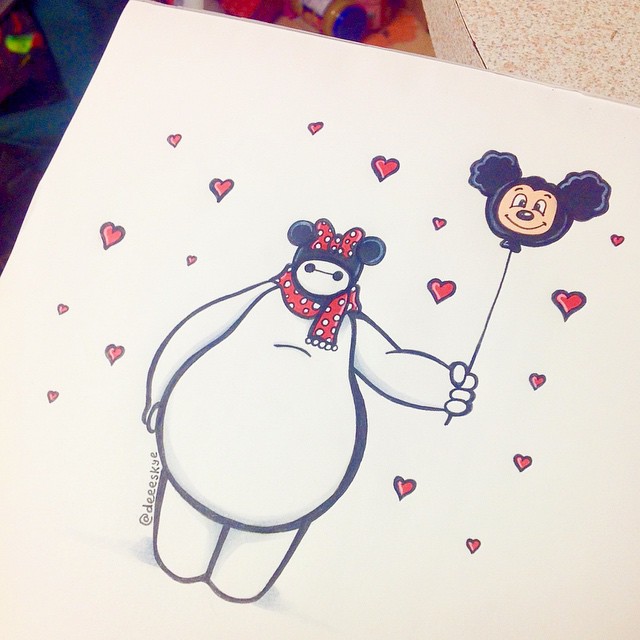 A quick sketch of Baymax after a visit to Disneyland :)