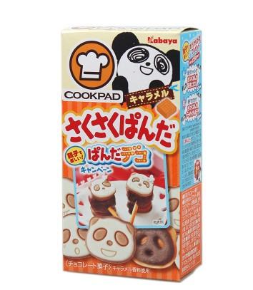 现货 日本进口卡巴呀KABAYA焦糖巧克力白巧克力可可熊猫饼干38g