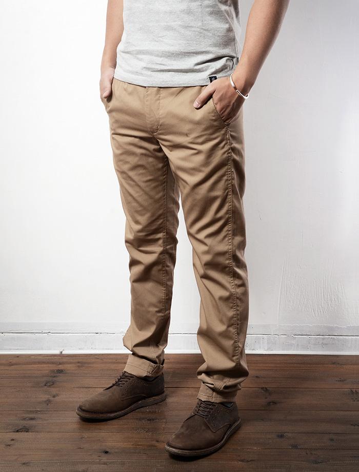 春夏薄款 日系复古休闲裤欧美小脚裤卡其裤韩版修身直筒长裤男款