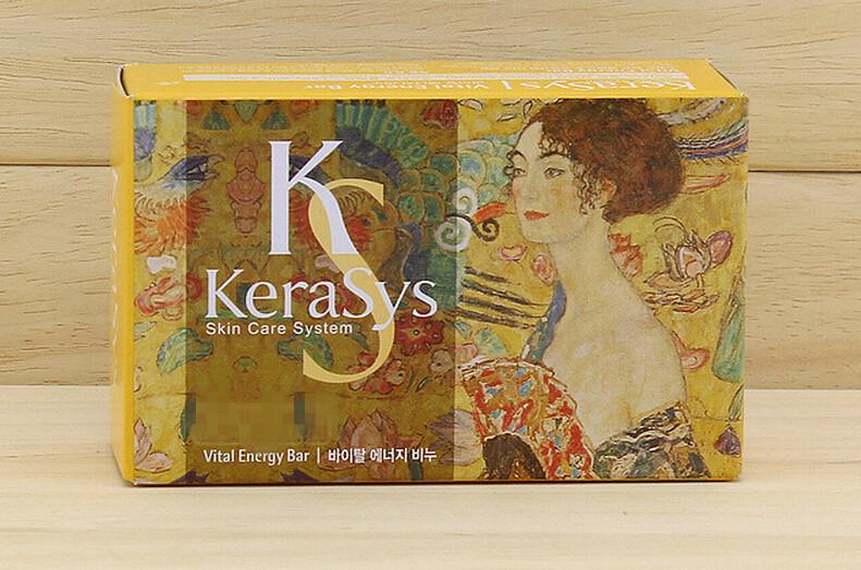 韩国原装进口 爱敬Kerasys 名画 香水香皂 活力型 保湿控油 100g