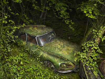 大师级摄影师Peter Lippmann以被遗忘的汽车为主题拍摄的艺术作品：天堂停车场。
