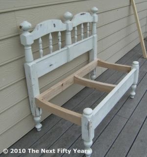 Headboard bench