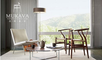 MUKAVA 北欧|Hans Wegner榉木椅| Y chair手扶餐椅 咖啡椅