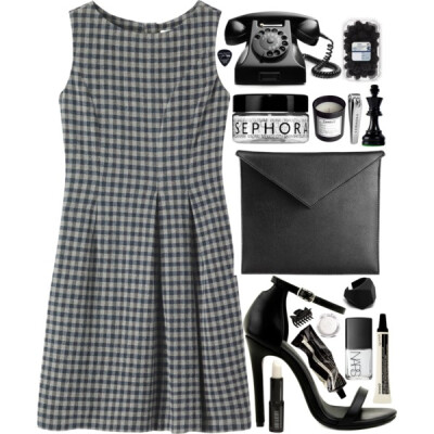 A fashion look from January 2015 featuring sleeveless dresses, black pumps and cuff bracelet. Browse and shop related looks.