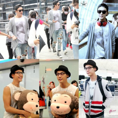 #陈伟霆# 【William Chan's Airport Fashion Show】一直就想做这个来着....选了威廉从2014年7月份到2015年2月份八个月间40套机场私服合集 大致按照色系拼了下图 对图本身没有任何改动 最后一张图有标明每张图的出处 …