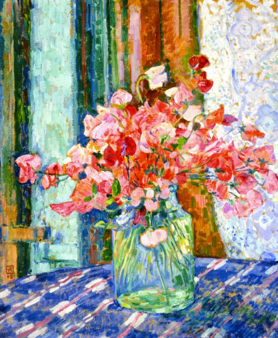 Sweet Peas ~ Theo van Rysselberghe