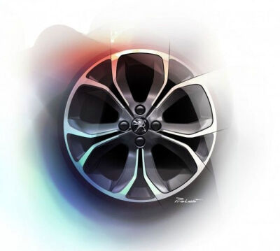 Peugeot 208 - Wheel Design Sketch