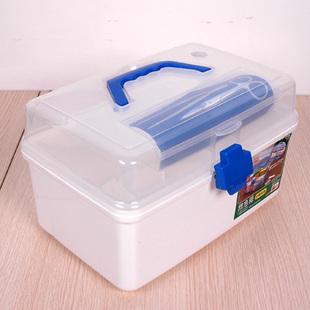 大号 医药箱塑料家用药箱4010保健箱子纸盒包装医用箱收纳箱 多层