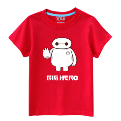 Big Hero6超能陆战队t恤大白胖子 Baymax大英雄短袖 纯棉大码衣服