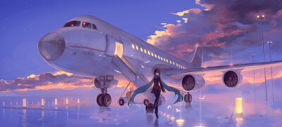 VOCALOID航空 FG0309 | 韩一杰 [pixiv] http://www.pixiv.net/member_illust.php?mode=medium&amp;amp;illust_id=49170357