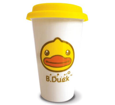 香港Semk创意礼品b.duck小鸭保温杯陶瓷水杯送老师送男女朋友礼物