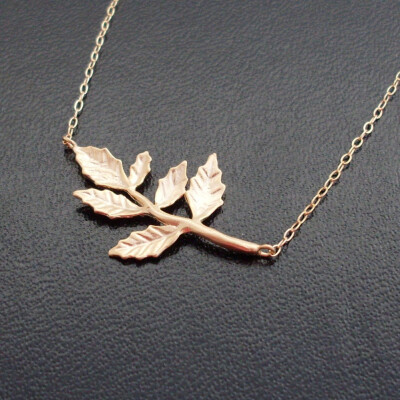 Leaf Necklace Popular Fashion Rosegold