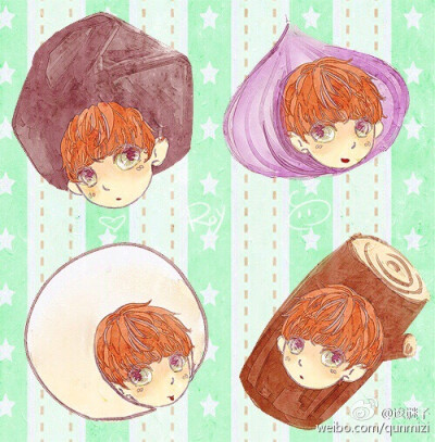 【王源 fanart】#王源#我石头木头馒头葱头脑袋不够欧欧欧[笑cry][笑cry] cr：@逡谜子