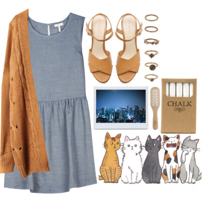 A fashion look from August 2013 featuring sleeveless dresses, long knit cardigan and genuine leather shoes. Browse and shop related looks.