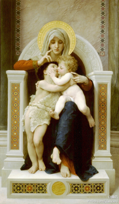 #William Bouguereau#带娃真他么烦！