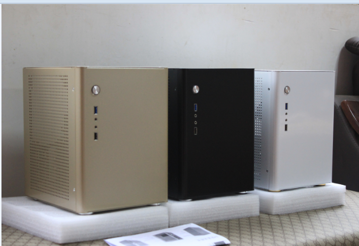 酷鱼ITX\HTPC白色机箱\迷你主机电脑小机箱\独显双硬盘超全铝烤漆