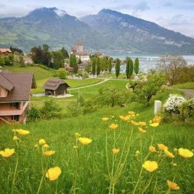 瑞士小镇施皮茨，美感和幸福感都满满哒