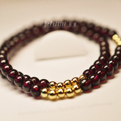 极品石榴石配玫瑰金，女神范儿走起