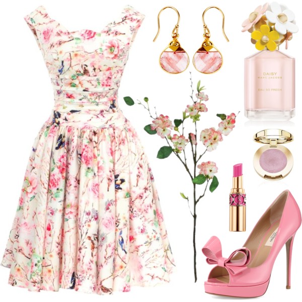 A fashion look from March 2015 featuring special occasion dresses, platform shoes and janna conner jewelry. Browse and shop related looks.