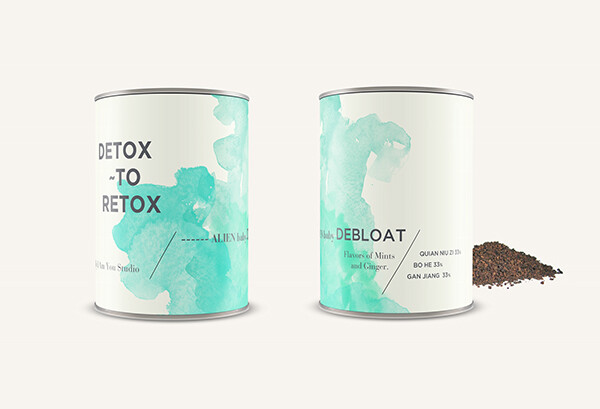 Detox to Retox 天然排毒茶品牌包装设计