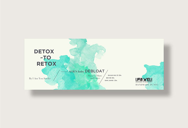 Detox to Retox 天然排毒茶品牌包装设计