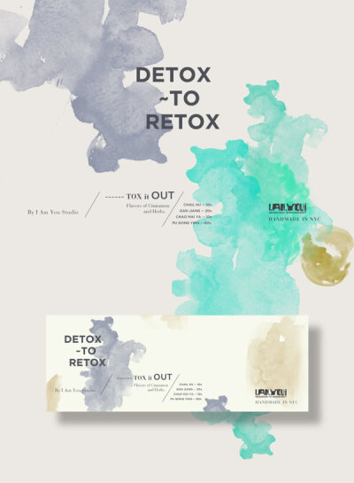 Detox to Retox 天然排毒茶品牌包装设计