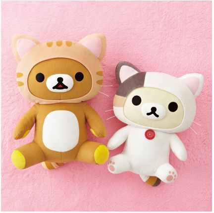 国内现货rilakkuma 轻松熊猫咪变装造型毛绒… - 堆糖