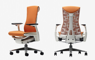 Herman Miller 的椅子：Embody ，这把椅子是设计了 Aeron 之后12年潜心研制的