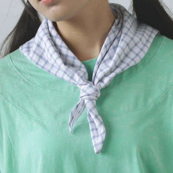 ualu植物系独家原创自制日系杂志款棉麻多功能头巾小方巾