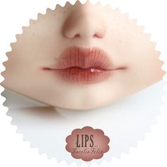 Lips.. art doll by KarolinFelix