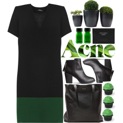 A fashion look from March 2015 featuring petite dresses, high heel boots and leather tote. Browse and shop related looks.