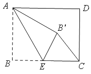 如图，矩形ABCD中，AB=3，BC=4，点E是BC边上一点，连接AE，把∠B沿AE折叠，使点B落在点处，当△为直角三角形时，BE的长为多少？ 答案：3或2分之3 选自2014河南15题