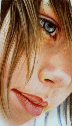 study in lips Brian Scott [Briscott] ~ British Portrait painter