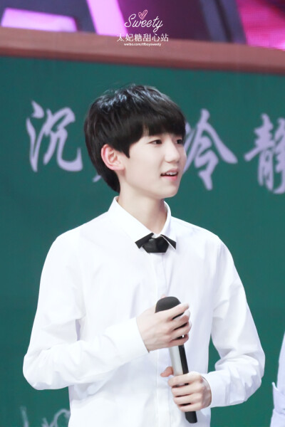 【王源 150322快乐大本营录制】#TFBOYS王源# 宝宝就是天使 cr：@TFBOYSweety太妃糖_甜心站