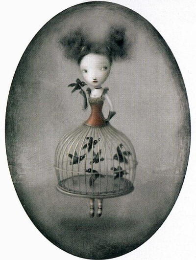 Nicoletta Ceccoli，意大利女插画师，从1995年起已绘制超过30本儿童读物的插画，2001年被评为意大利年度最佳插画师，她的作品充满幻想、魔术、奇怪的生物和有如娃娃般的人物。