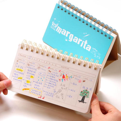 2015年日程本 活页周计划本 韩国可爱手帐 效率手册 台历记事本子