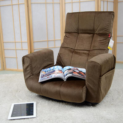 单人榻榻米宜家创意可爱日式懒人沙发叠午休躺椅电脑扶手转椅