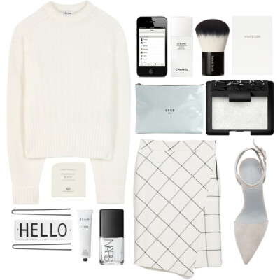 A fashion look from December 2014 featuring white tops, zara skirt and leather shoes. Browse and shop related looks.