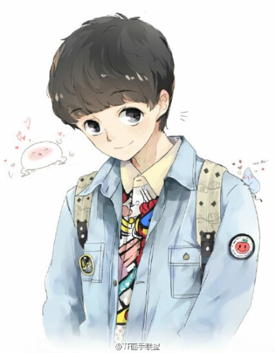 #TF画手联盟# 努力用全世界最好看的颜色为你着装，我们就是这样爱着你。（来自画手：@genki貓丼飯