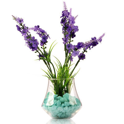 mxmade创意透明玻璃花瓶 水培花器 欧式花瓶插花工艺花瓶套装