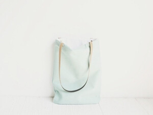 Mint Tote Bag, Vegan Tote, Market Tote的图片