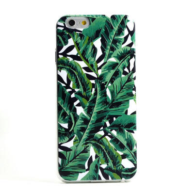 立体浮雕小清新芭蕉叶iphone6Plusiphone5S4S手机壳套最女4.7
