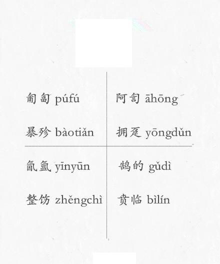 中国生僻字读音大全，记住这些字出门不丢人。