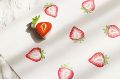 【好评加售】草莓 多色印章 橡皮擦印章